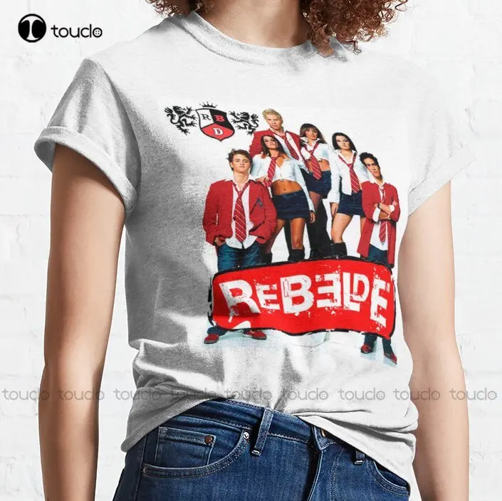 The Best Rebelde Edição Brasil Forever Classic T-Shirt Oversized T Shirts For Men Cotton Outdoor Simple Vintag Casual Tee Shirts