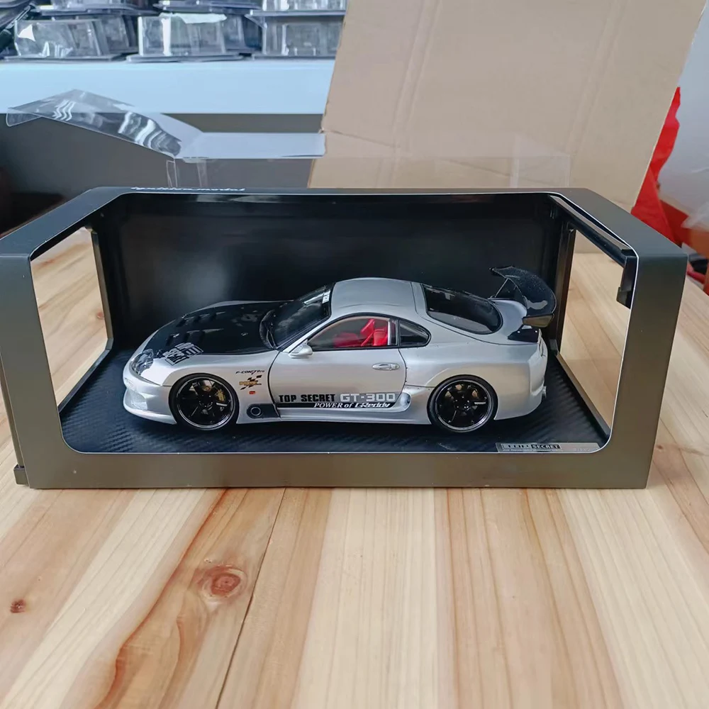 1:18 Scale Simulation Supra A80 Top Secret Gt300 Resin Car Model Home Static Ornaments Fans Collection Souvenirs Display