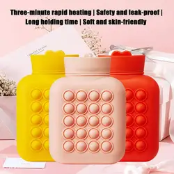 Hot Water Bottle Bag Small Silicone Environmentally Friendly Microwave Heating Thermal Bag For Hot & Cold Water For Kids & Adult