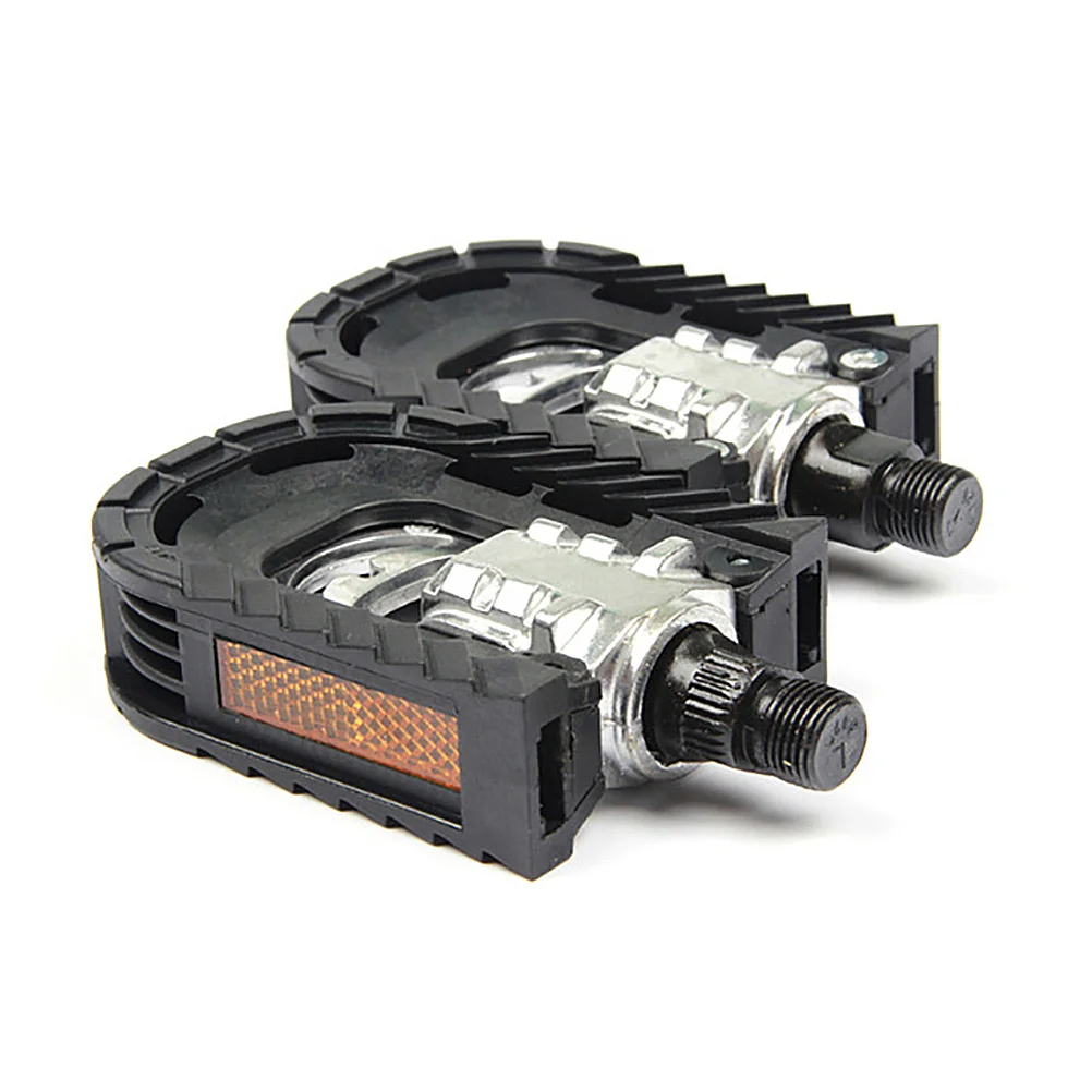 1Pair Folding Mountain Bike Pedal 90 Degree Foldable Flat Pedal Parts May Vary Between Batches Ideal for Long Ride Comfortable