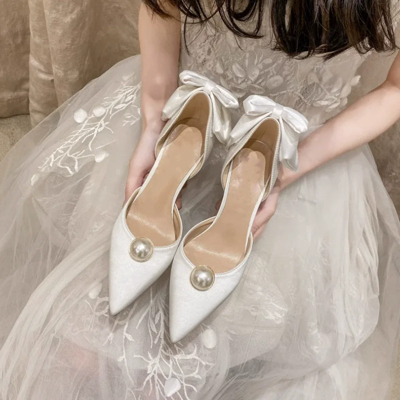 أحذية زفاف جديدة للربيع والصيف - مراجعة Summer Clothing Elegant وسعره