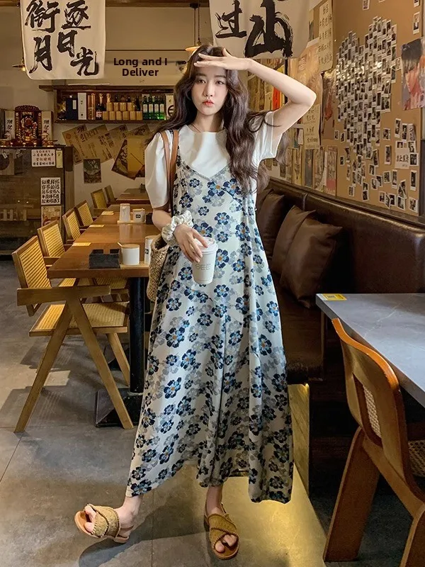 Blumendruck ter Einteilige Hose Damen Sommer Einzigartig Schöne Koreanische Sle Casual Design Hohe Taille Abnehmen Dr