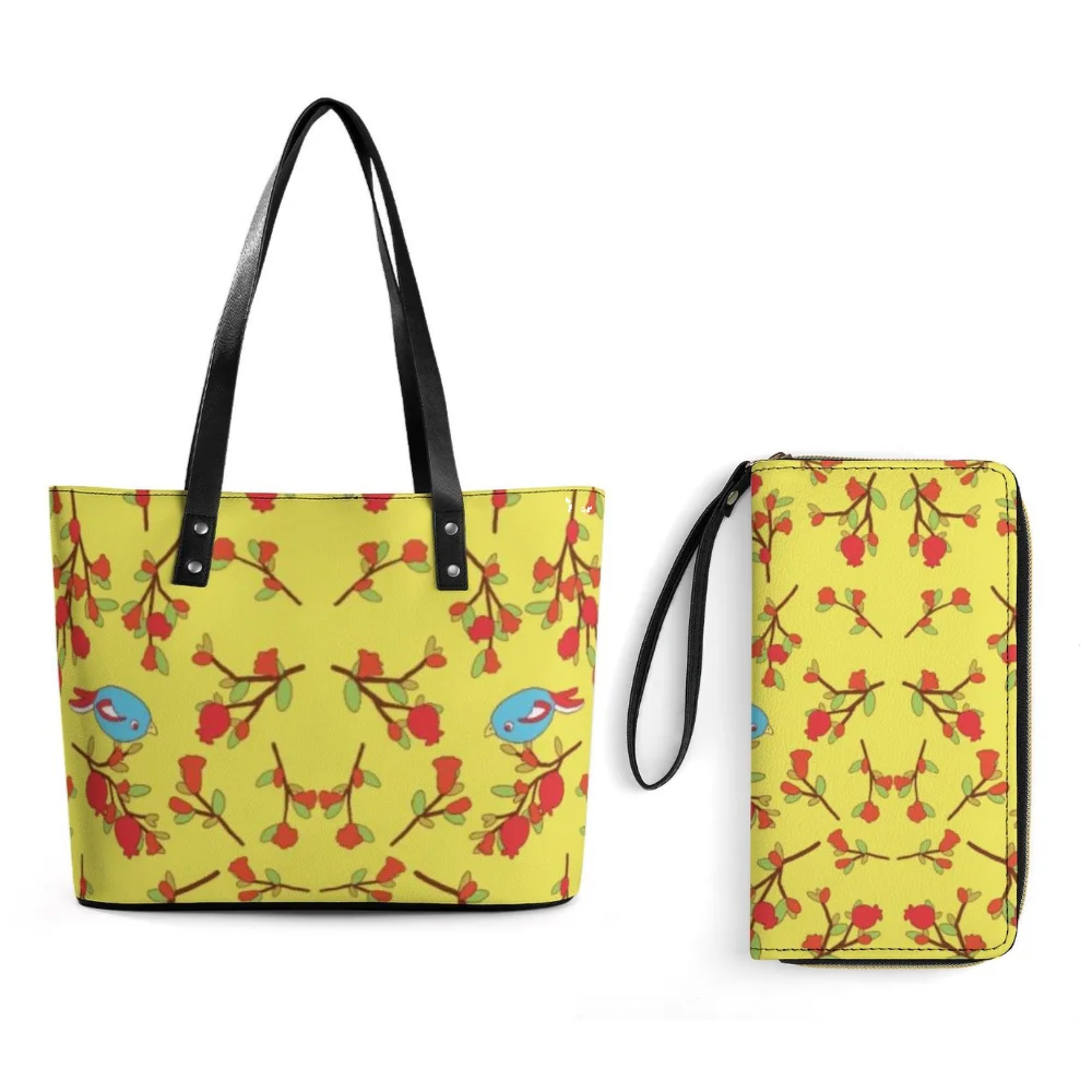 

Женская сумка и кошелек с цветочным узором, женский клатч большой емкости, персонализированная группа