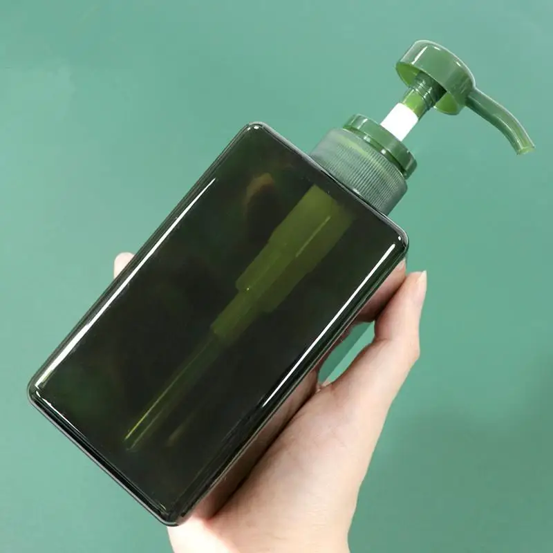 

100-650ml Square Bathroom Soap Dispensers Refillable Shampoo Shower Gel Holder Portable Dispenser Empty Bath Pump Bottle