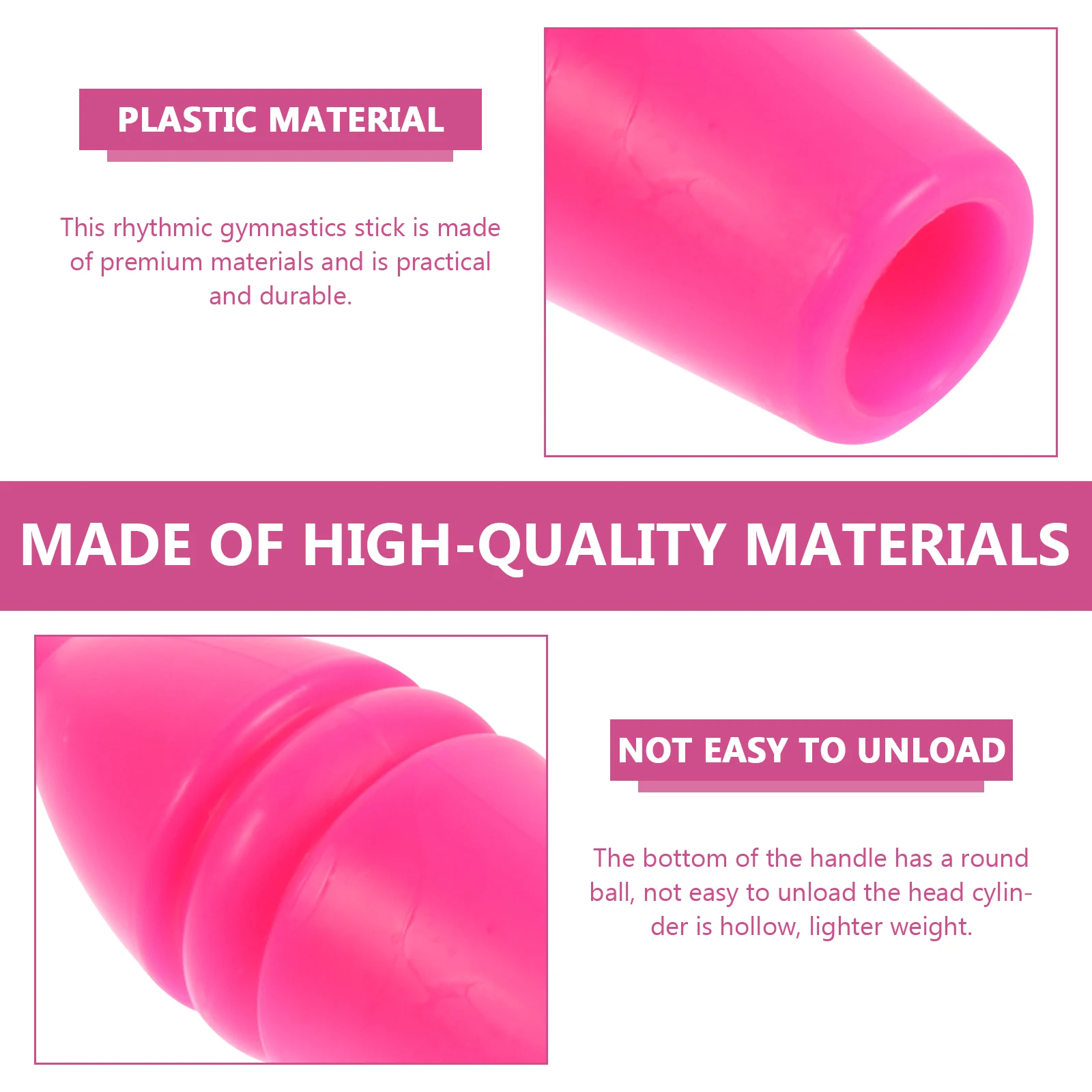 

1pc Artistic Gymnastics Rhythmic Gymnastics Stick For Dance Sports Fitness Equipment Decorative Colored Stick With Round Ball