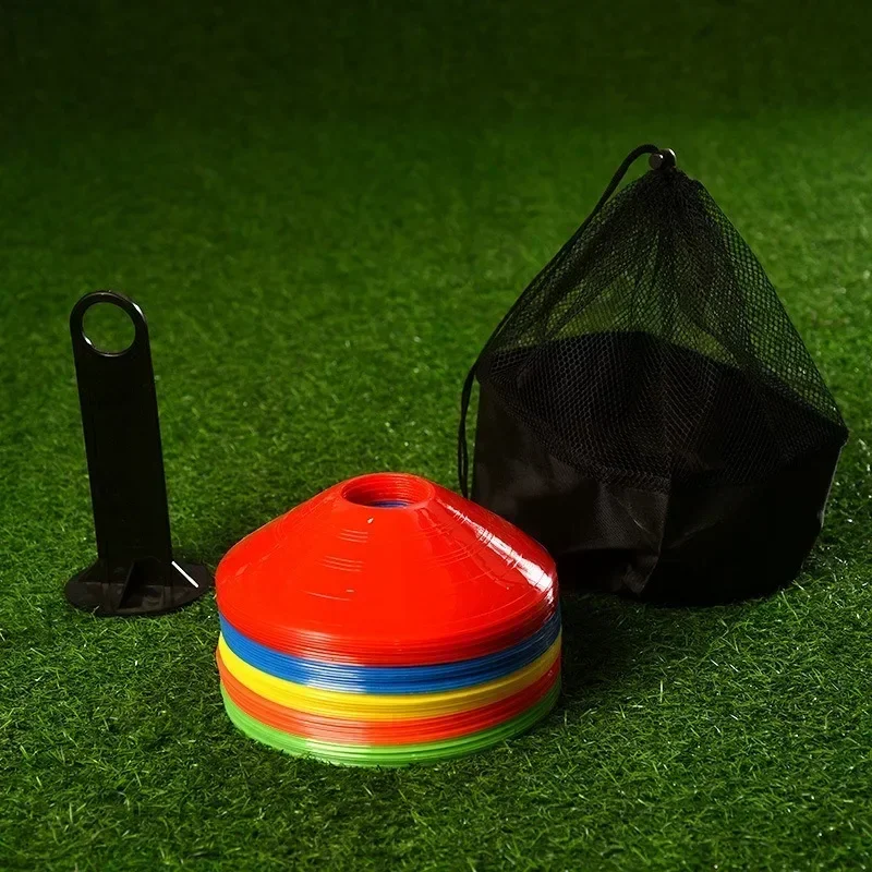 مجموعة معدات التدريب على خفة الحركة ، المخاريط الفضائية ، معدات تدريب كرة السلة والرياضة ، شعار القدم الدائري