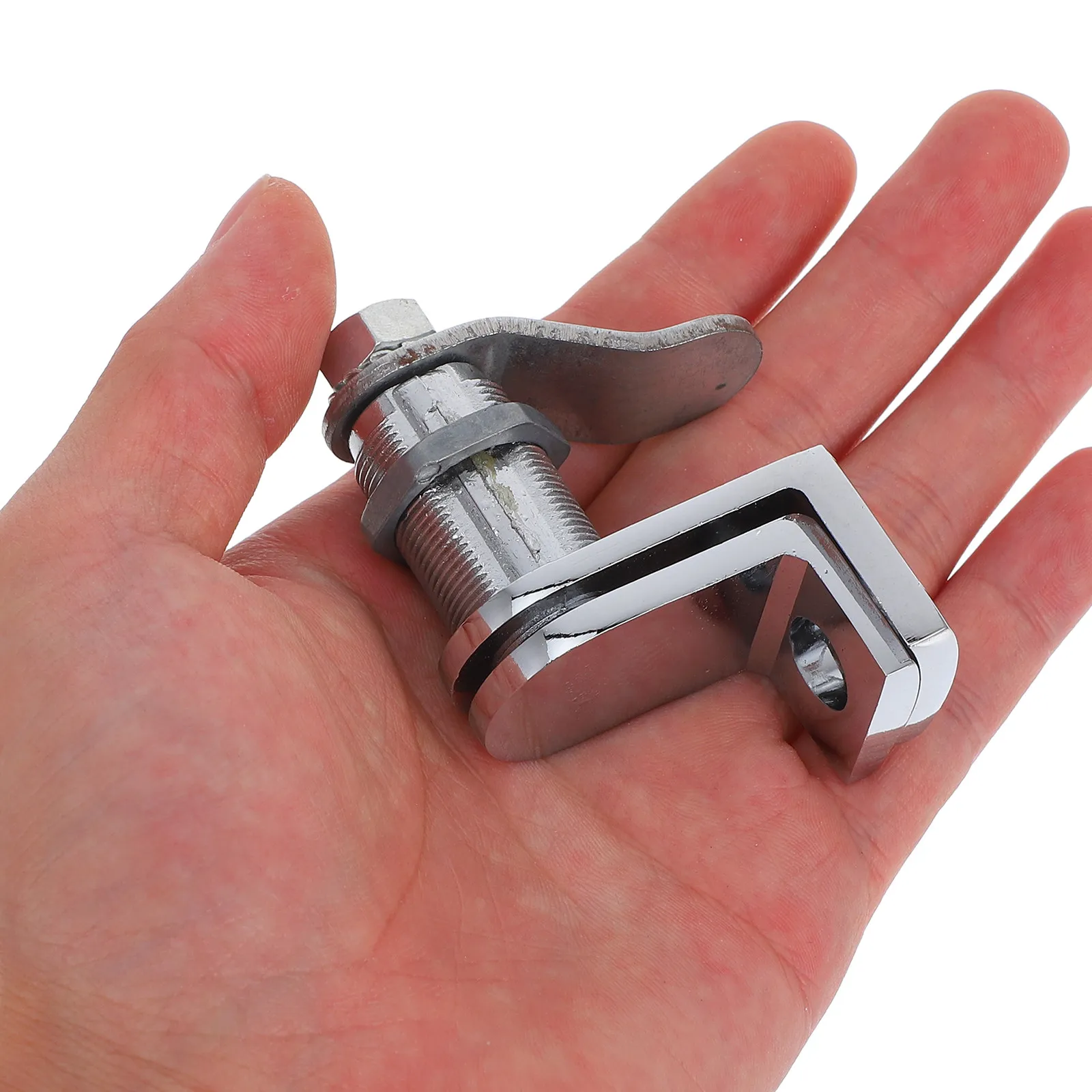 Stainless Steel Keyless Cam Lock 7 Shape Design for Cabinet Doors Desk Drawers Kitchen Cabinets Rv Storage Door Lock Latch