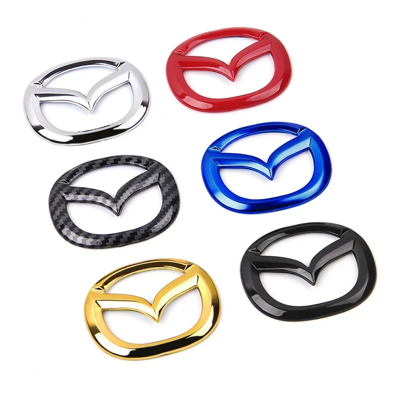 Car Steering Wheel Center Emblem Stickers Accessories For Mazda 3 Alexa CX4 CX5 CX8 2 3 6 DJ BL BM GJ CX-5 CX5 CX-3 CX3 CX9 CX7