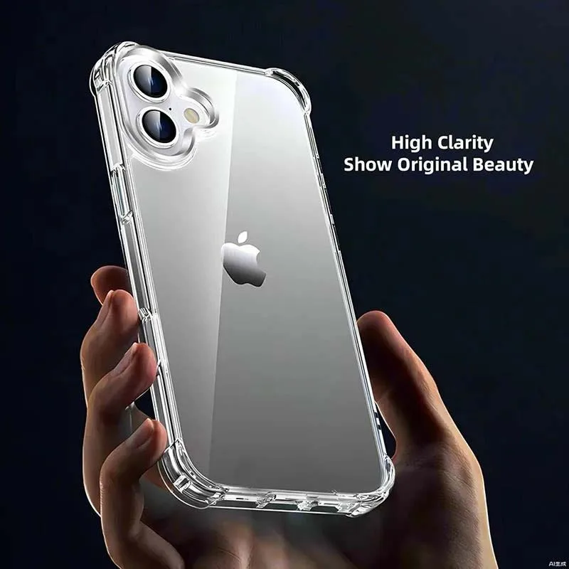 Clear Air Cushion Tpu Case for iPhone 7 8 Plus Se 2020 X XR XS Max Anti Fall Protective Cover for iPhone 11 12 Mini 12 Pro Max