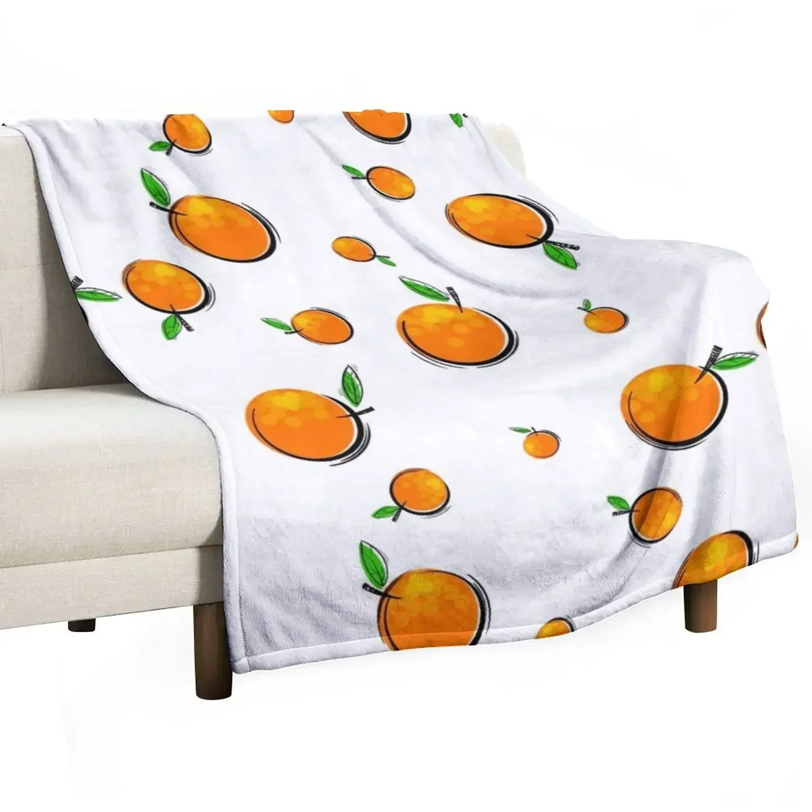 

Citrus Throw Blanket Flannels Decoratives Summer Blankets