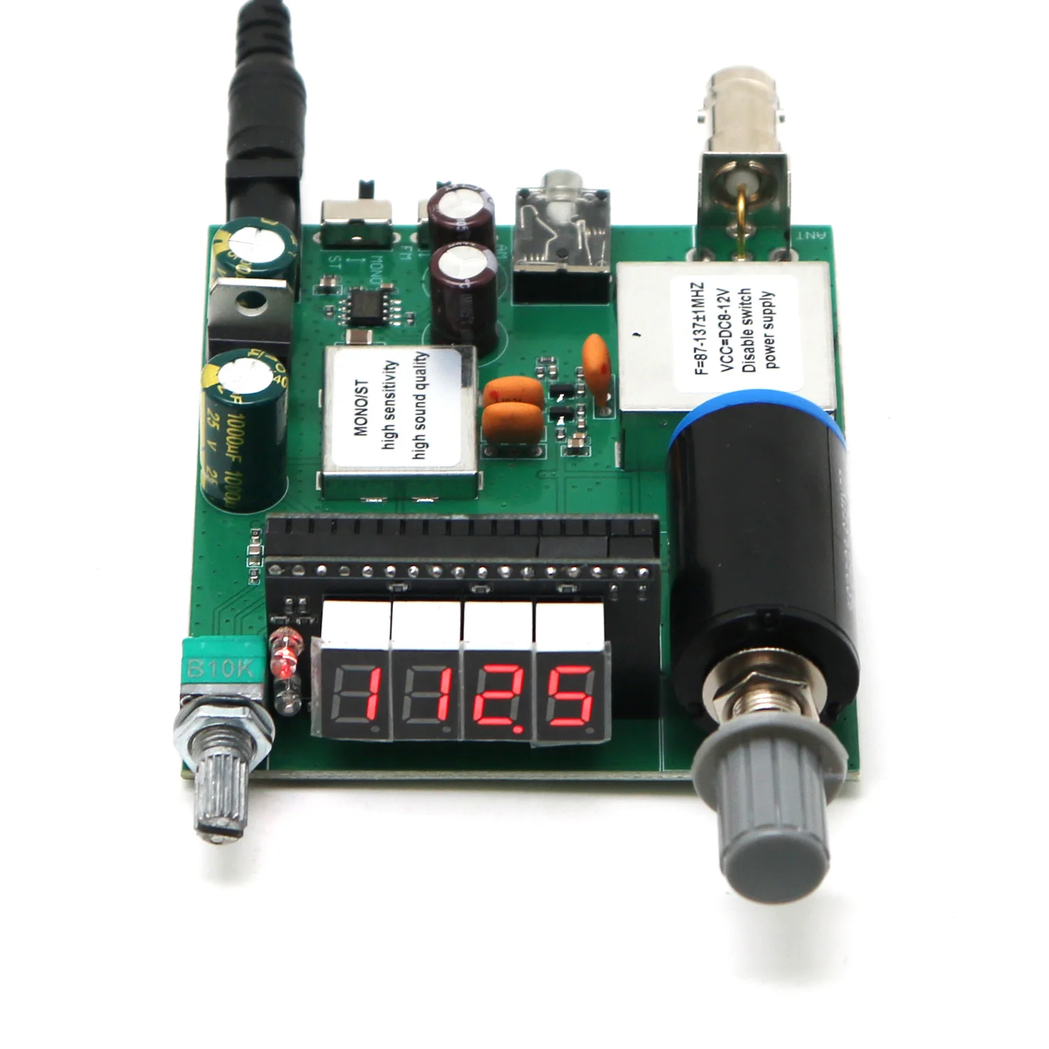 87-138M Aviation Receiver Board AM/FM Air Band Radio W Frequency Counter Display VHF Aircraft Tower Call Scanner for HAM SDR RF