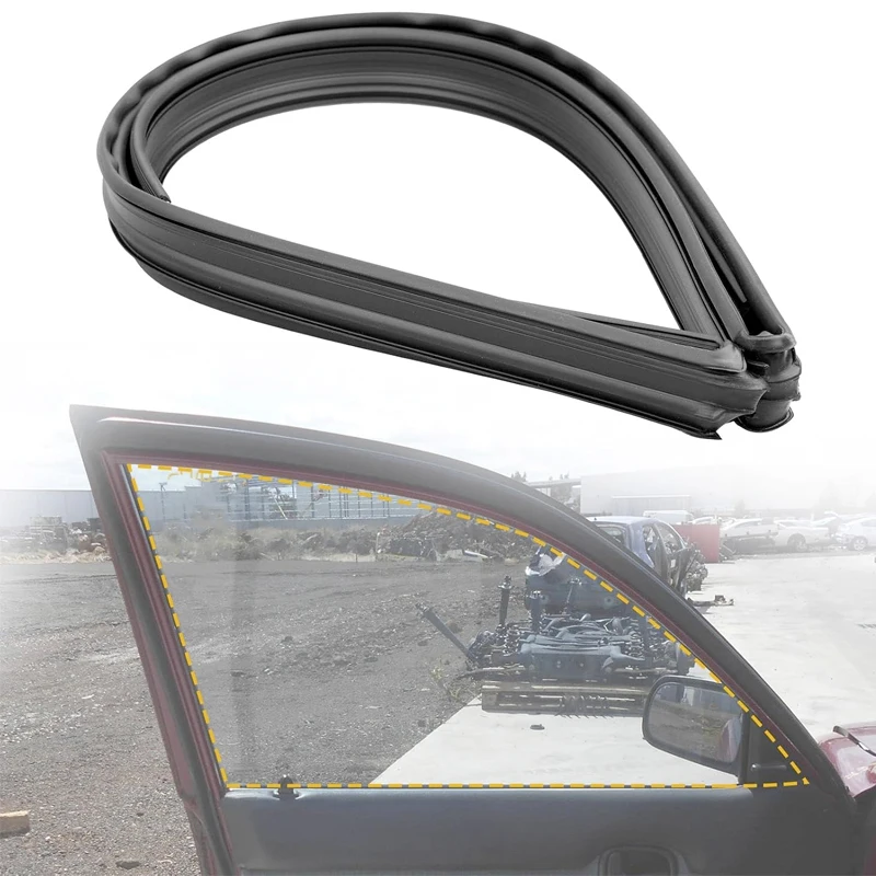 

68151-02050 Car Door Window Run Channel Seal Rubber Strip For Toyota Corolla S LE CE XRS Sport Sedan 4-Door 1.8L 2002-2008
