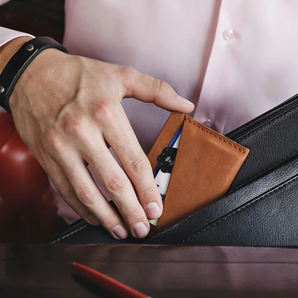 Карта-трекер для кошелька с беспроводной зарядкой IPX68, водонепроницаемый, работает для Apple Find My Ultra Thin Tracker для легкого отслеживания кошелька