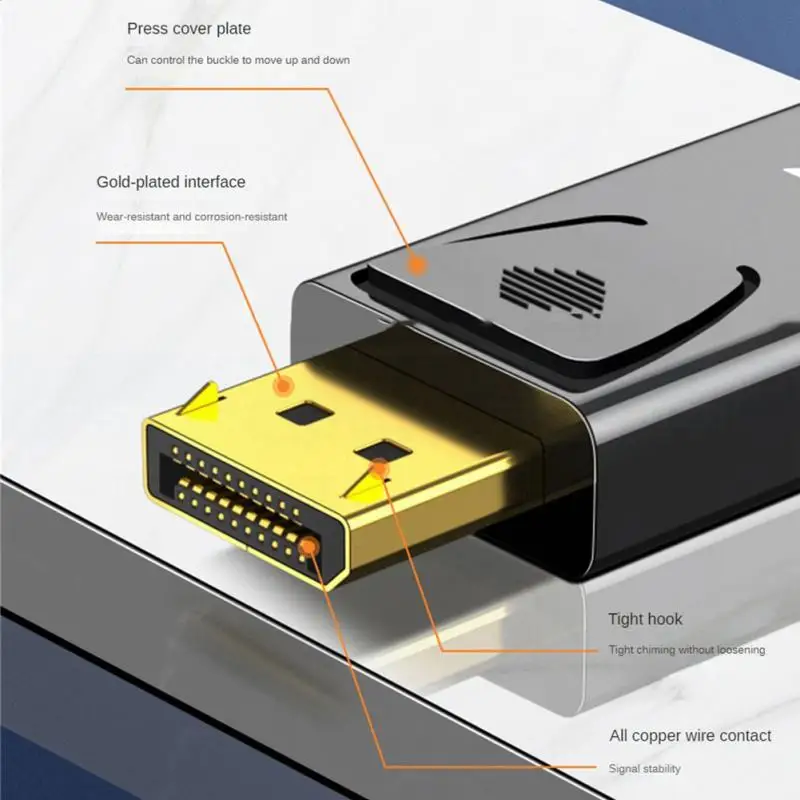 DP Male To Female HDMI-Compatible Display Port To HDMI-Compatible Adapter VGA Video Audio Cable HD 4K/2K 1080P For PC TV Laptop