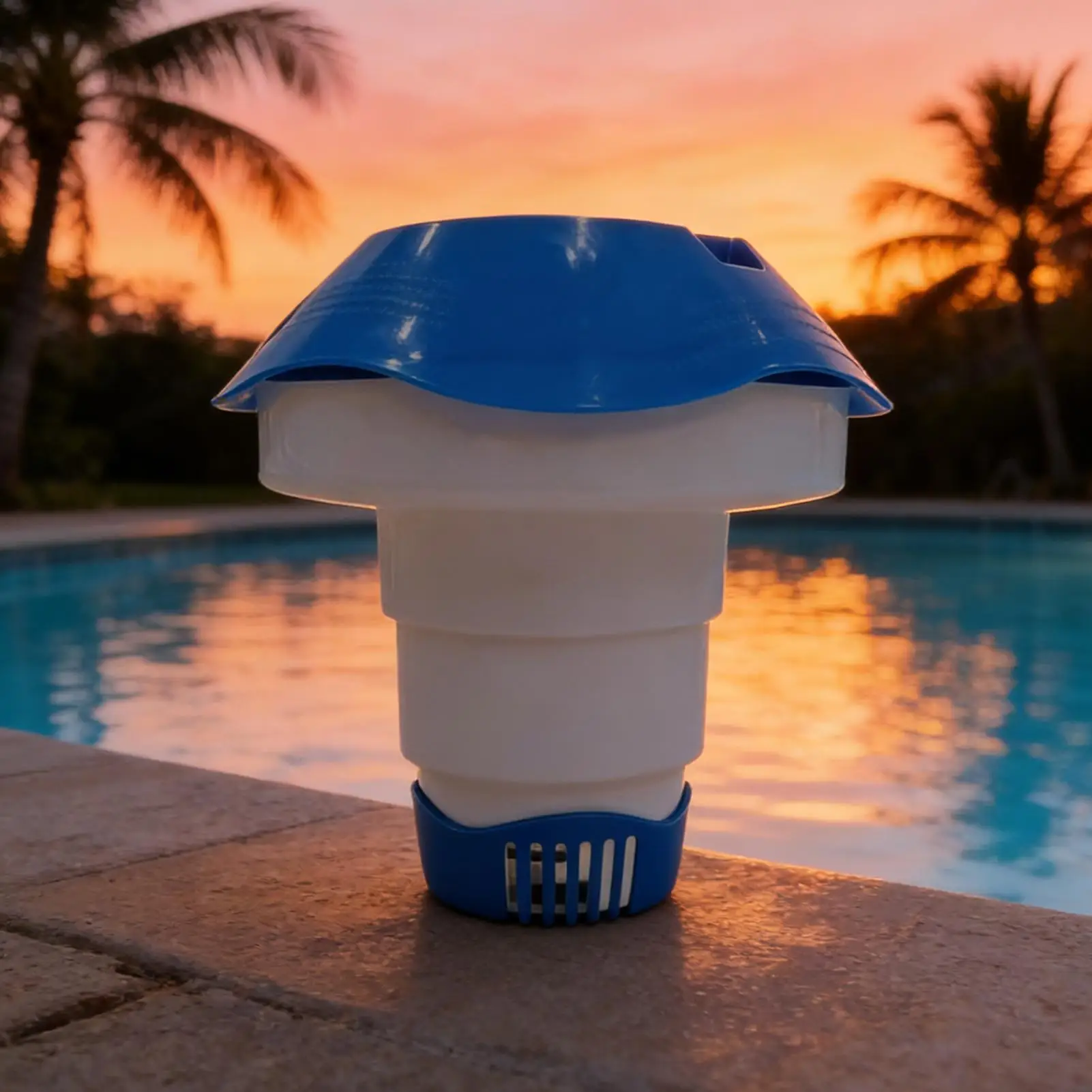 Chlorine Floater 5-inch Tablet Holder Dispenser Pool Floater for Backyard Outdoor Residential Commercial Hotel Fountain Water