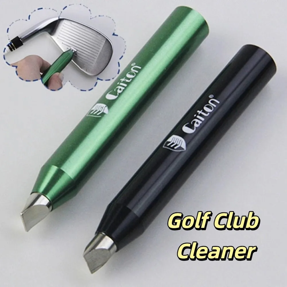 Re-groover ferramenta de limpeza de clube de golfe quadrado portátil ferramenta de corte de ranhura de golfe profissional compacto limpador de cabeça de clube de golfe
