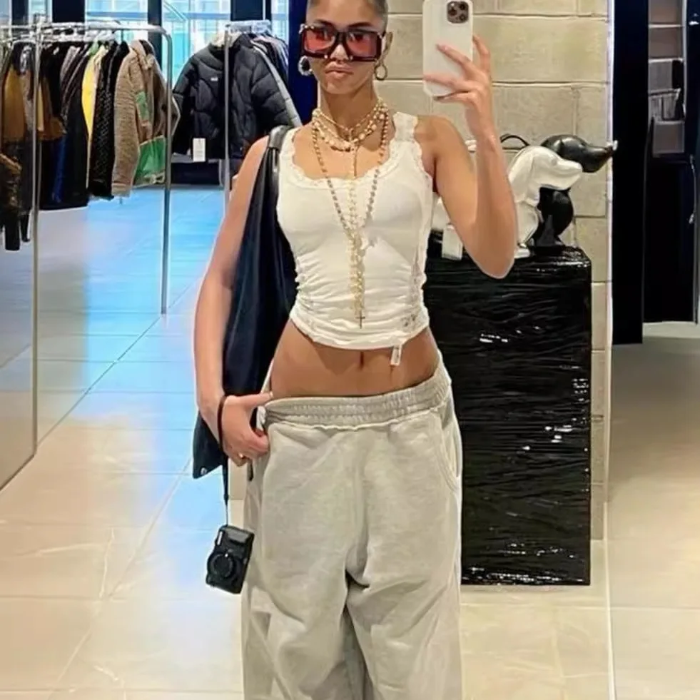 Jaded London Street Sle ey Pantaloni casual Coppia Pantaloni sportivi Cotone lungo 00% Estate 2025 Faion Streetwear