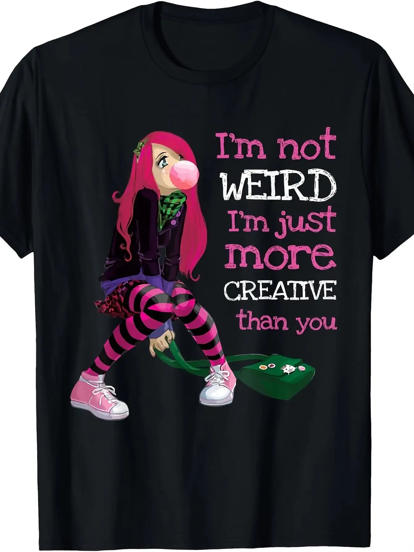 Kawaii Anime Girl Kawaii Clothes Anime Clothing Goth Girl T-Shirt220g