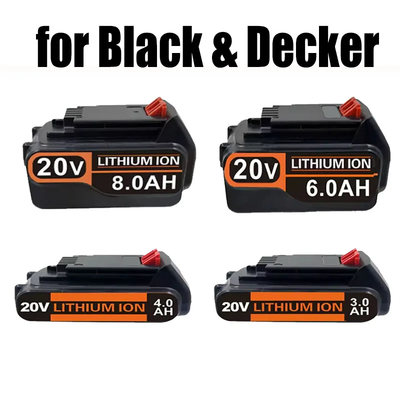 

for Black & Decker 20V Battery, 3.0Ah/4.0Ah Lithium Battery Compatible with LBXR20 LB2X4020-OPE Cordless Power Tools