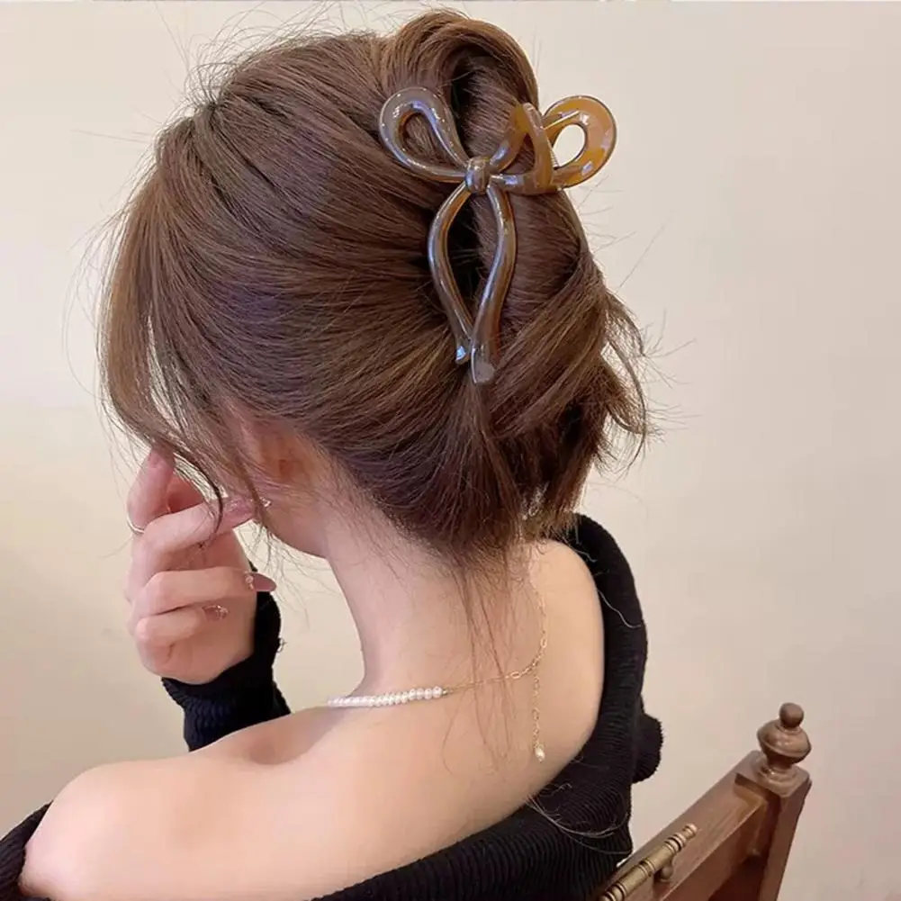 Bowknot Shape Hair Claw Hair Claw Bow Clip Cute Bow Hair Claw Clips Set for Women Fashionable Plastic with for Teen