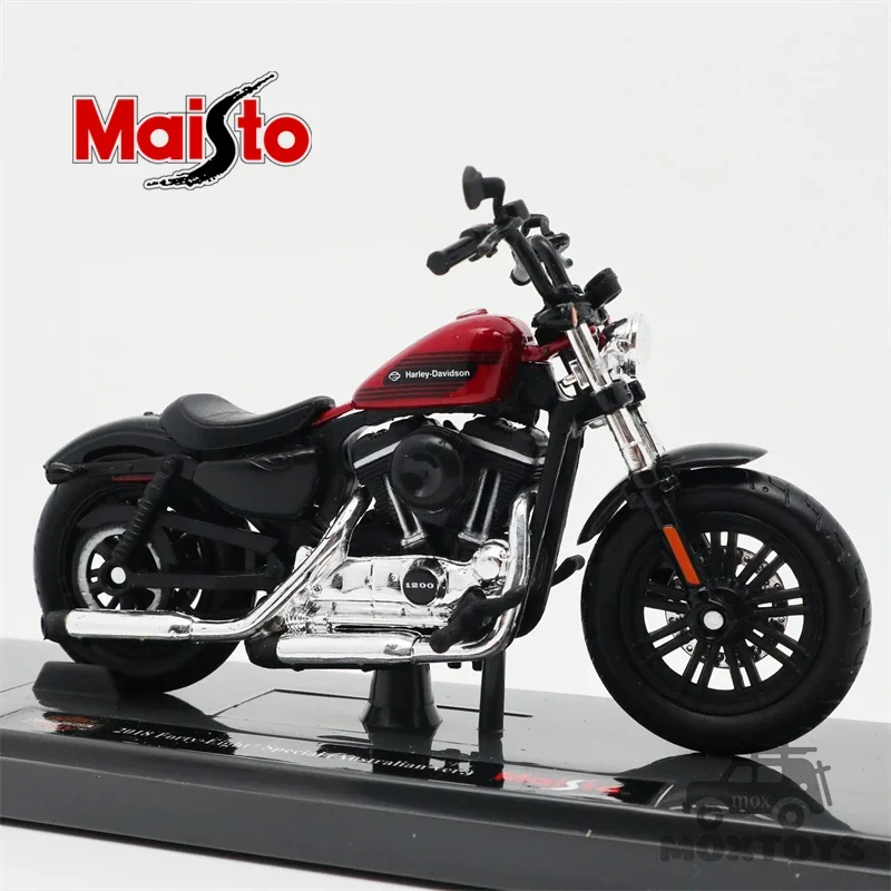 Maisto 1:18 2018 Forty-Eight Special Wicked Red  Diecast Model Motorcycle