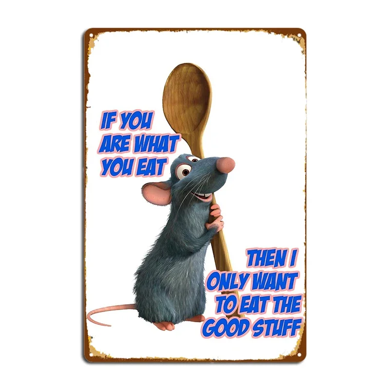 Remy From Ratatouille Metal Signs Club Home Living Room Printing Plaques Tin sign Posters