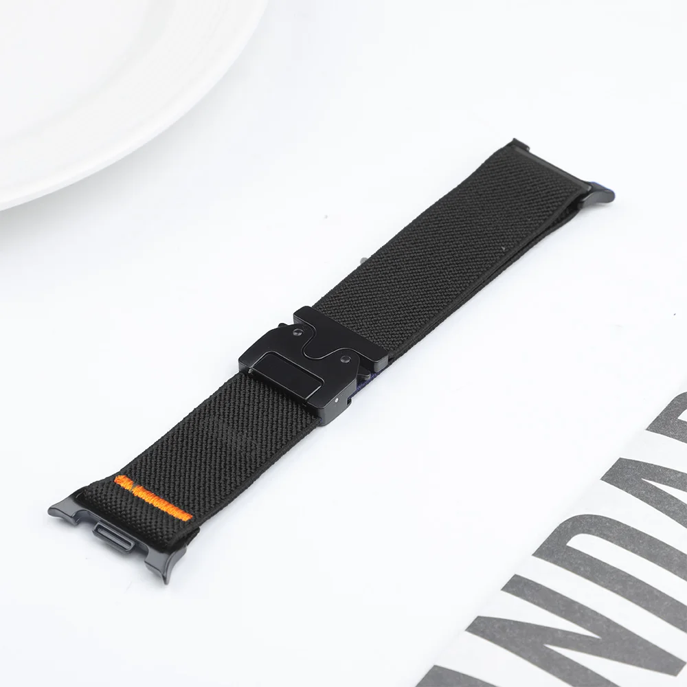 Fallschirmgurt für Samsung Galaxy Watch 8 9 40 mm 44 mm Stretch-Nylon-Armband für Galaxy Watch 8 Classic 46 mm