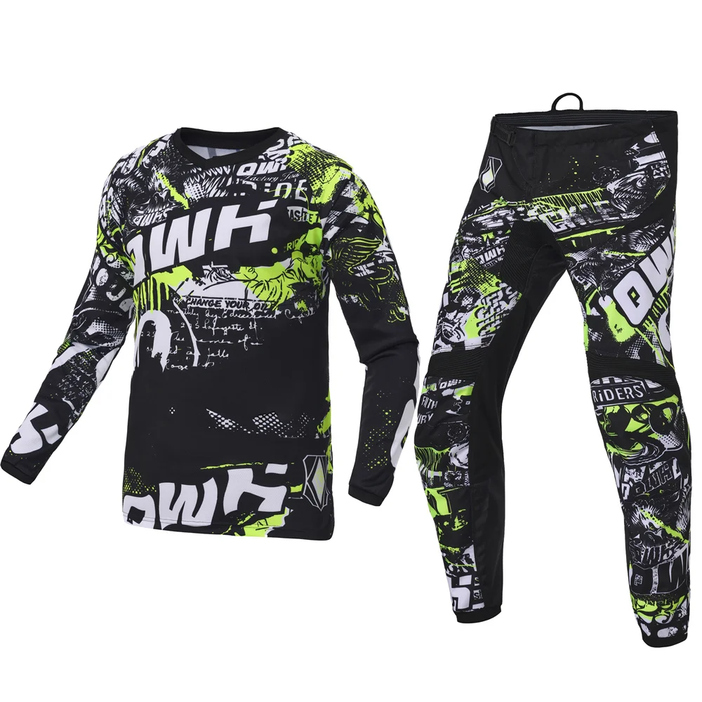 

2026 NEW MX Motocross Jersey and Pants Race Combo Enduro DH Dirt Bike Gear Set Off-road MTB ATV Moto Suit QWH1
