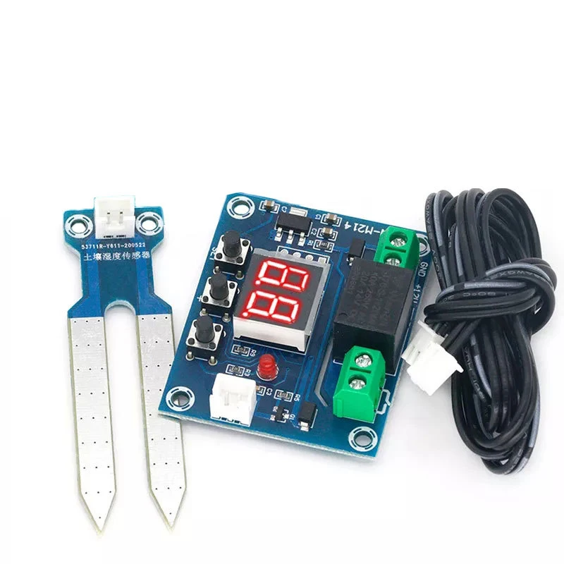 1/3/10/20/50Pcs XH-M214 Soil Moisture Controller Module Digital Display Flower Pot Digital Display Automatic Watering