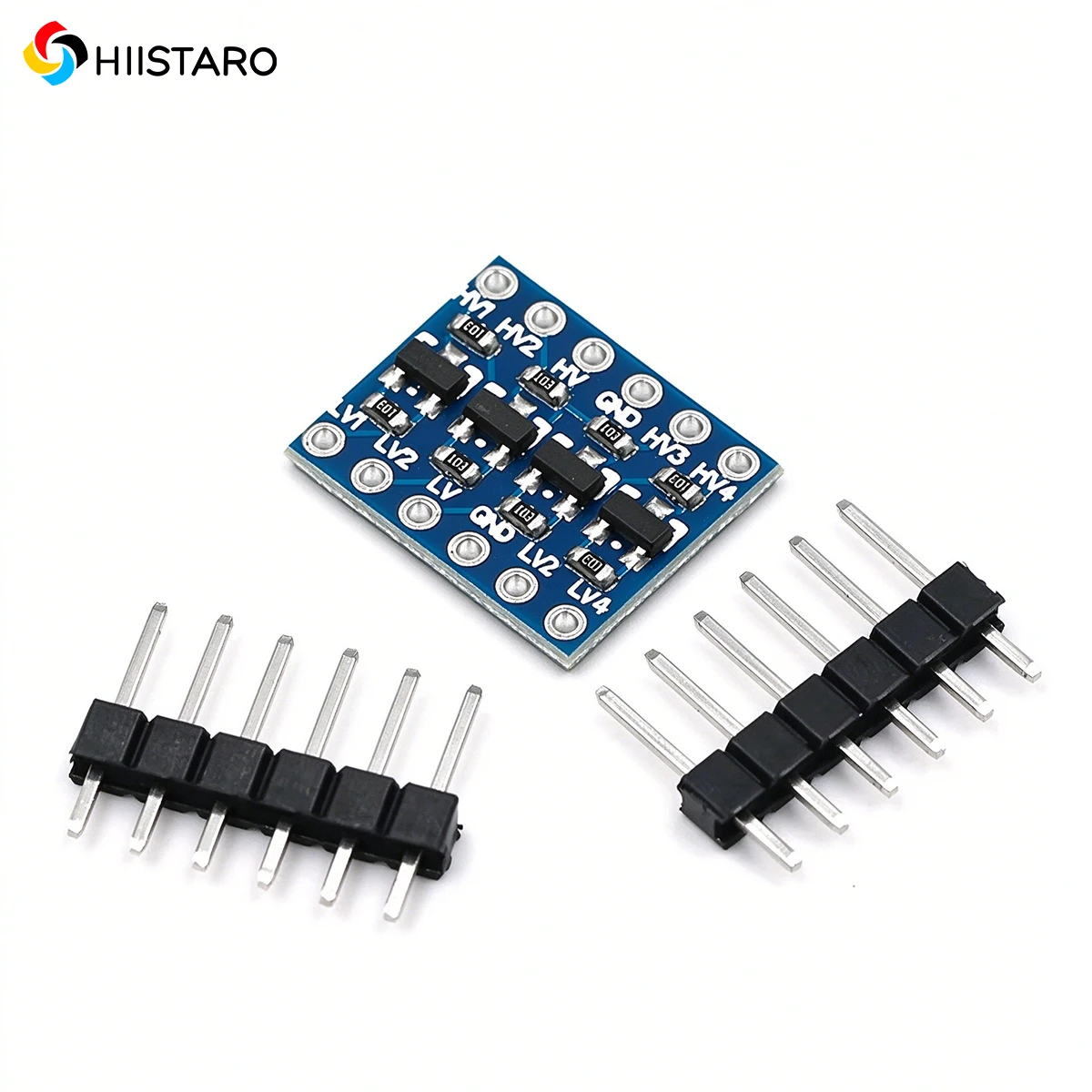 4 Channel Level Shifter Module, Bi-directional Logic Converter, 3.3V to 5V & 5V to 3.3V, I2C UART SPI Signal Conversion Board