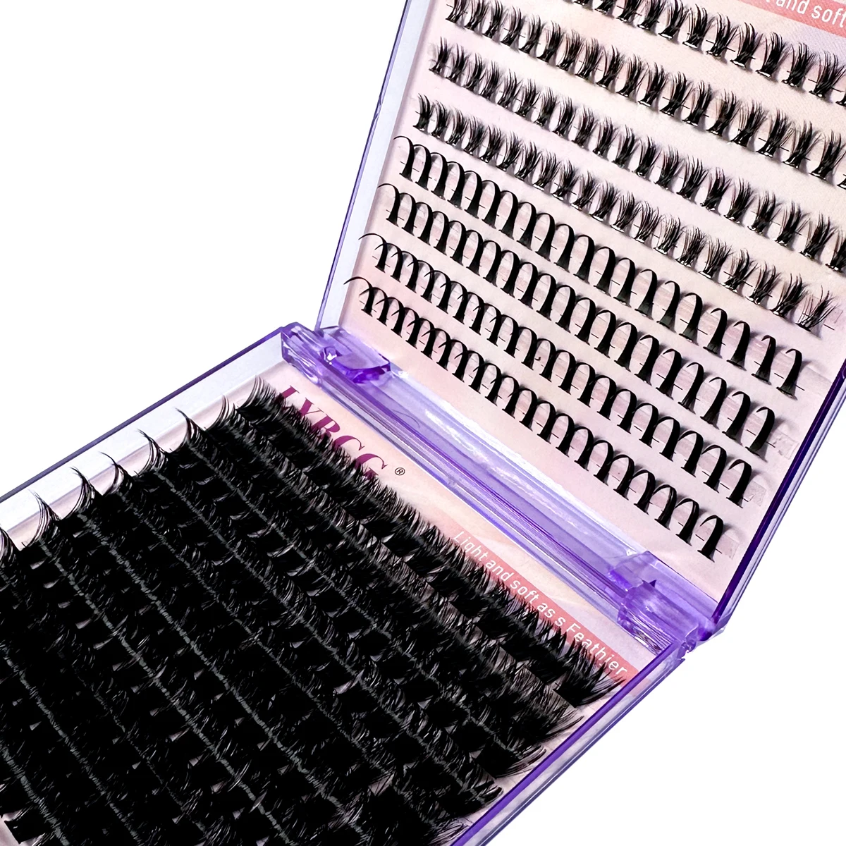 20 صفوف الرموش الصناعية مجموعات المسامير و أسفل جلدة DIY بها بنفسك مانغا العنقودية رمش ملحقات مقاوم للماء الرموش الفردية مجموعات