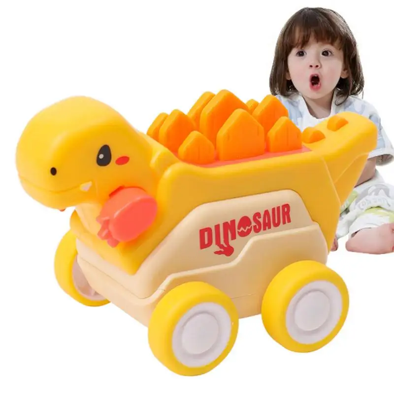 Dino Pull Back Cars Inertia Vehicle Toy Kids Dinosaur Toys Dinosaur Toddler Toys Com Pneus Anti-skid Para Veículo De Engenharia