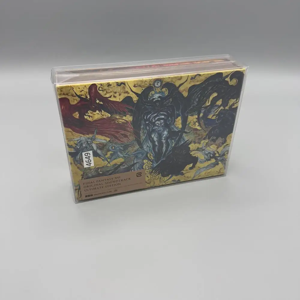 1 صندوق حامي لـ Final Fantasy XVI OST CD صندوق عرض شفاف