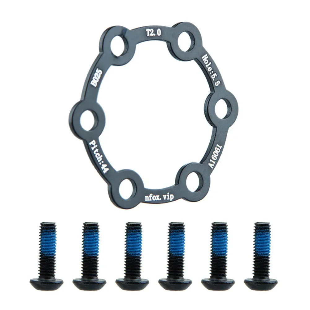 Brake Pads Brake Disc Hub Brake Disc Gasket Hub Heightening Pad Mountain Bicycle With Screws 44mm Aluminum Alloy