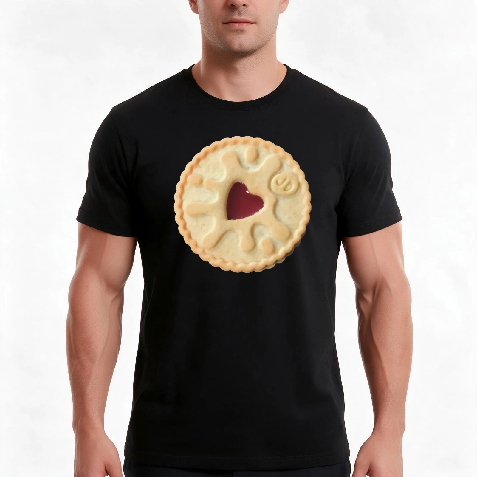Jammie Dodger T-Shirt Summer Casual Cotton Tee Oversized Streetwear Tops Vintage Graphic Print Loose Fit Short Sleeve
