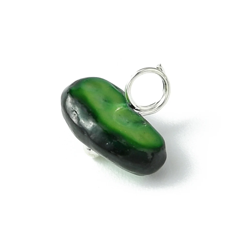 PandaHall 200 Stück natürliche, gefärbte Muschelanhänger mit Messingösen, gemischte Farben, 8~9x5~10x4,5~7 mm, Loch: 3,5 mm, für die Schmuckherstellung – Detail 8