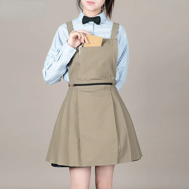 Canvas Apron Preppy Style Exquisite Waterproof Antifouling Florist Cleaning Kitchen Accessories All-match Custom Wholesale NEW