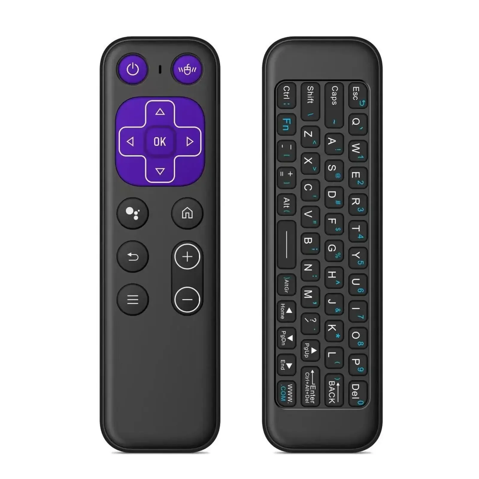 iPazzPort 2.4G+BT Dual-Mode Air Mouse Remote Keyboard – Mini Rechargeable Wireless Controller for Android Box, HTPC, Projector