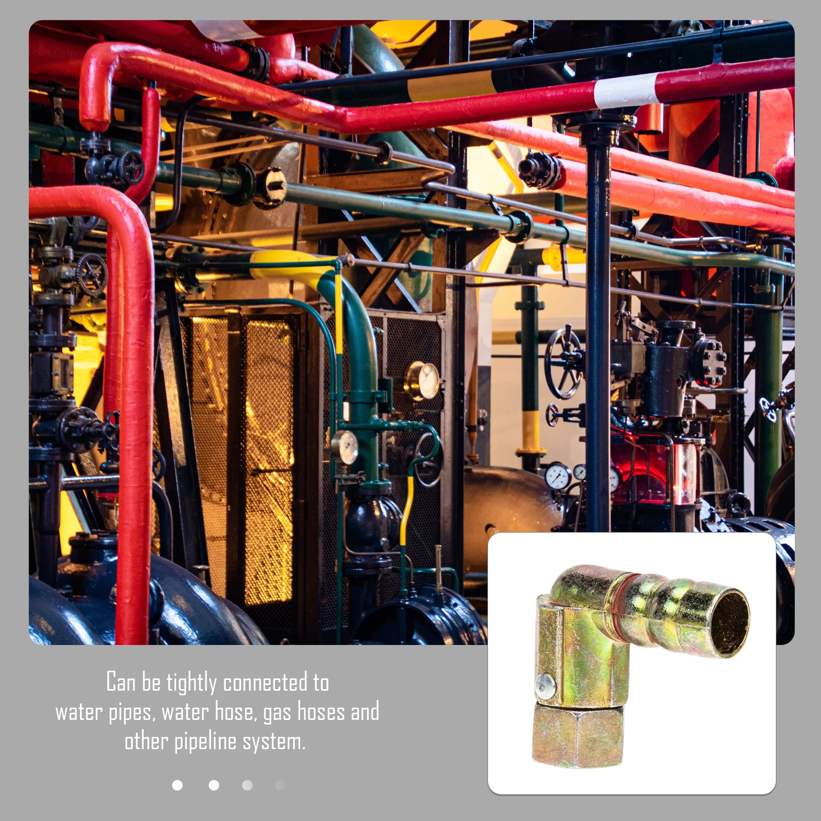 

6 шт., полностью медный соединитель, газовый коленчатый разъем для плиты, прочный, устойчивый к ржавчине адаптер для трубопровода, компактный размер, простая установка, домашнее использование