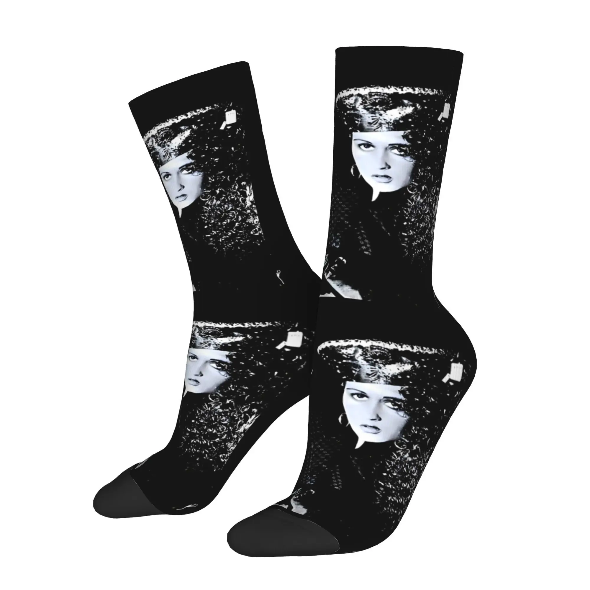 

Happy Men's Socks Teena Marie Retro Nina Hagen Band Street Style Seamless Crew Sock Gift Pattern Printed