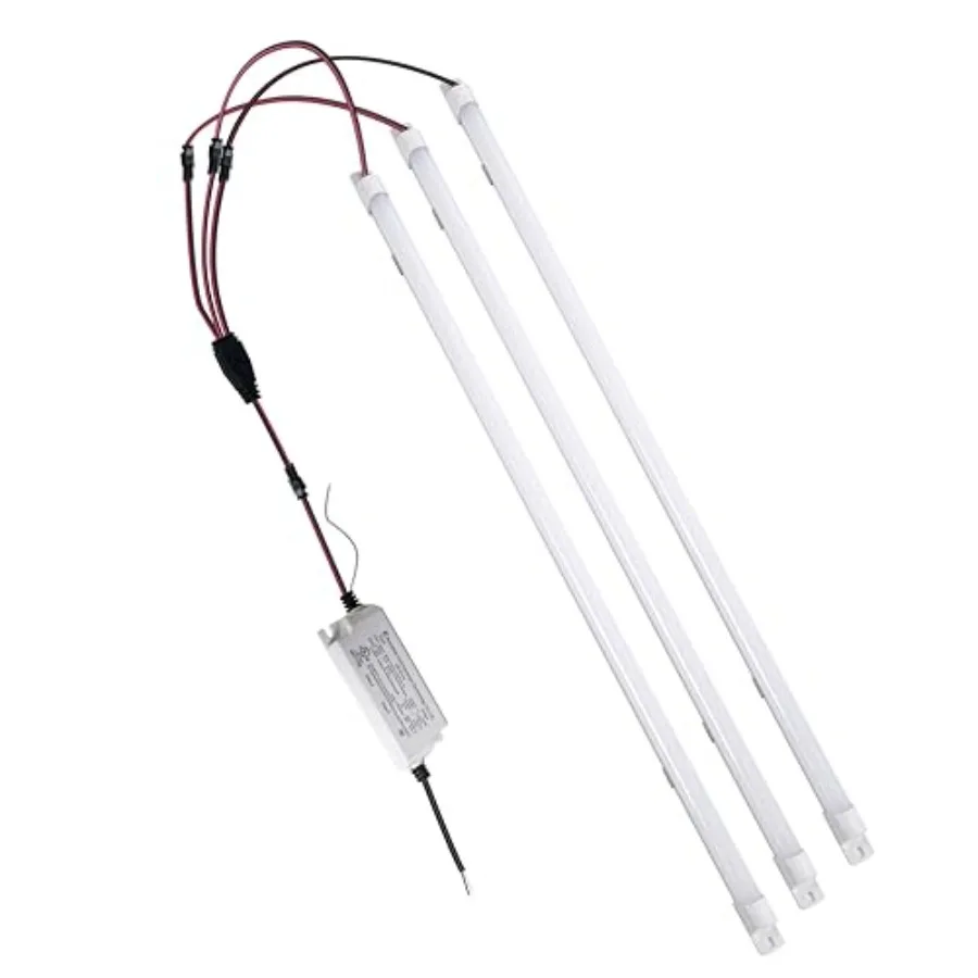 

4Feet Magnetic Mount LED Retrofit Kit54W 5000K 2x4 Feet led Retrofit Kit 1 Driver w/ 3 Tubes Per Kit T8 T10 T12 Fluorescent Rep