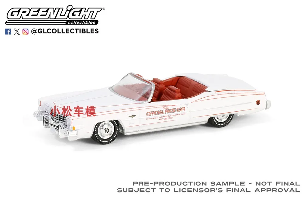 GreenLight 1:64 1973 Cadillac Eldorado Convertible alliage simulation micro modèle de voiture collection décoration voiture jouet cadeau