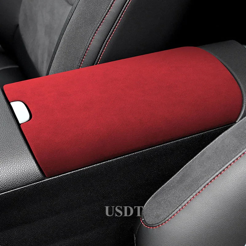 

Top Suede Car Armrests Box Cover Decoration Mat For Mercedes Benz Smart #1 One 2023 2024 Interior Accessories