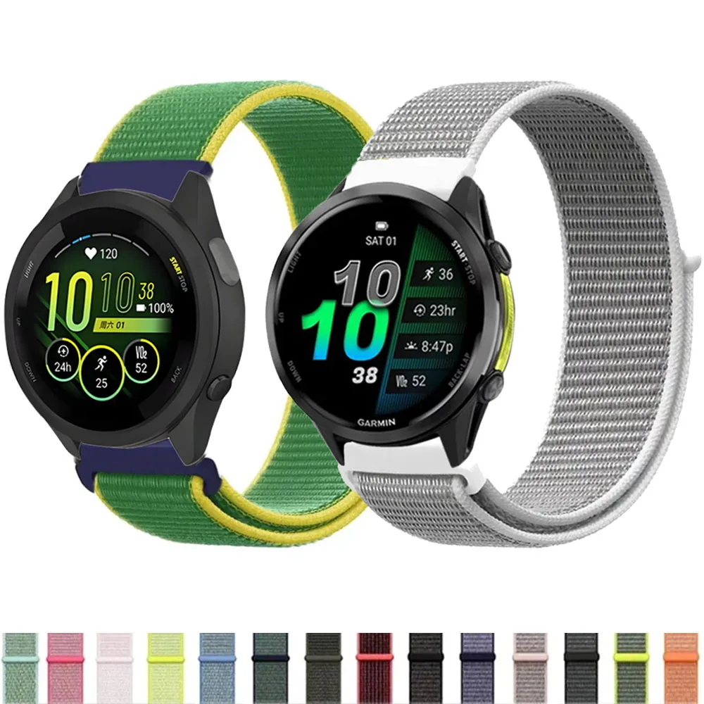 20 mm 22 mm Nylonarmband für Garmin Forerunner 970 965 955 570 265 165 55 Venu 3 Sportuhrenarmband für Garmin Active 6/Trend