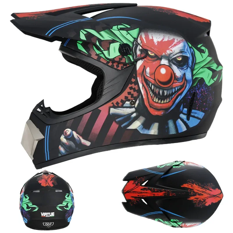 Children  Teenagers Motorcycle Kart Electric Car Trend Off-road Helmet Cross-border Adult Downhill Warm Full-face Helmet