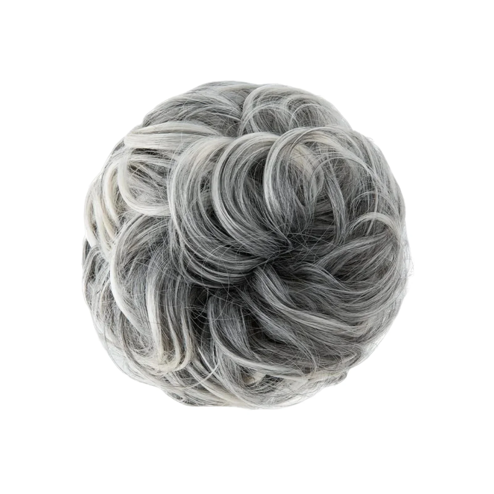 Synthetic Messy Updo Chignon Premium Big Curly Elastic Hair Scrunchies Hairpieces Donut Updo Blonde Hair Pieces For Women