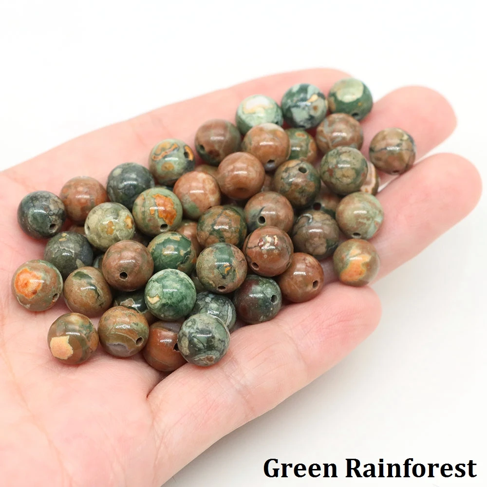 Naturstein Lose Perlen 4 6 8 10 mm Grüne Südliche Jade Runde Charms Kristallperle für Schmuckherstellung DIY Armband Halskette – Detail 22