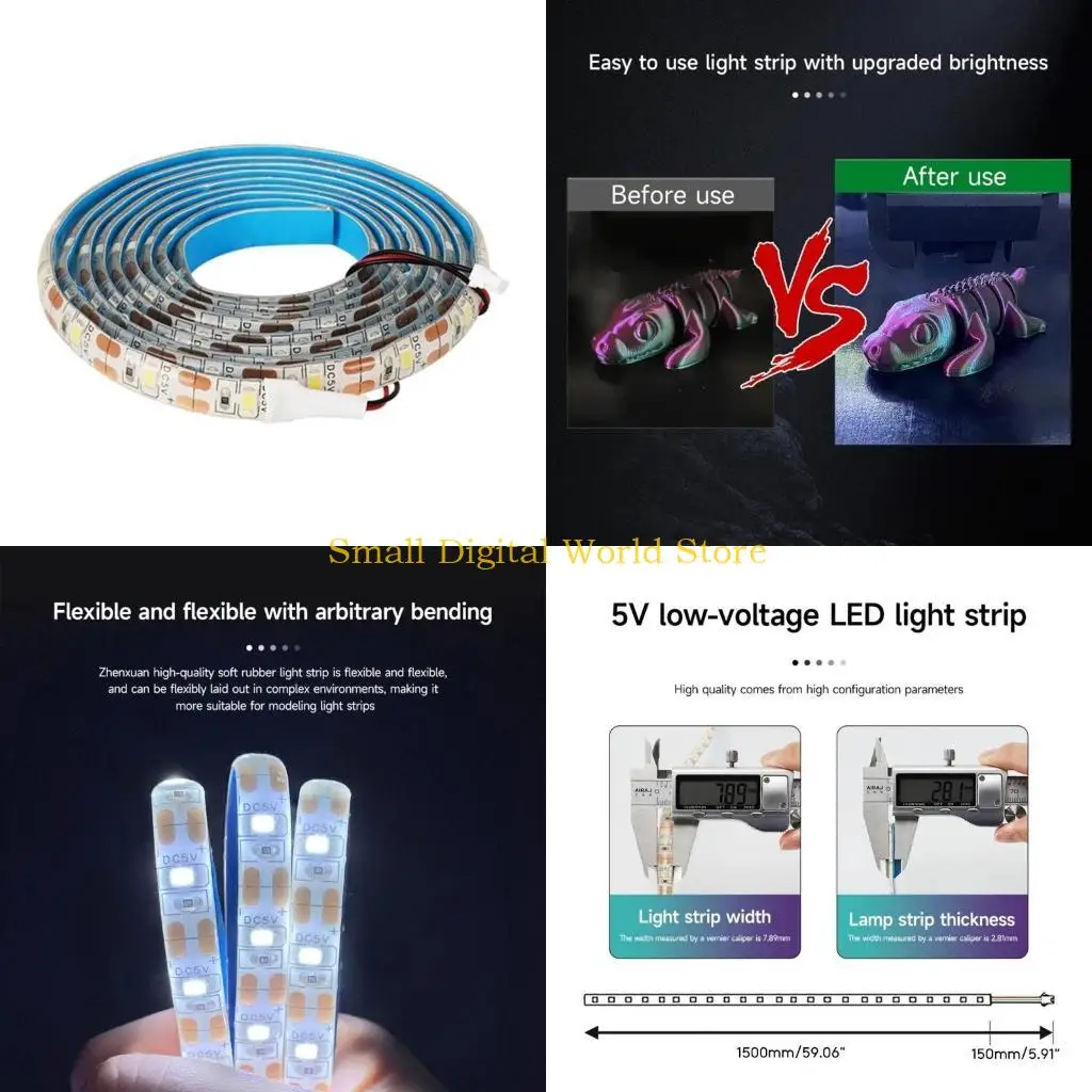 

77UB Cold Belt LED Light Strip IP44 Waterproof for Bambu Lab P1P