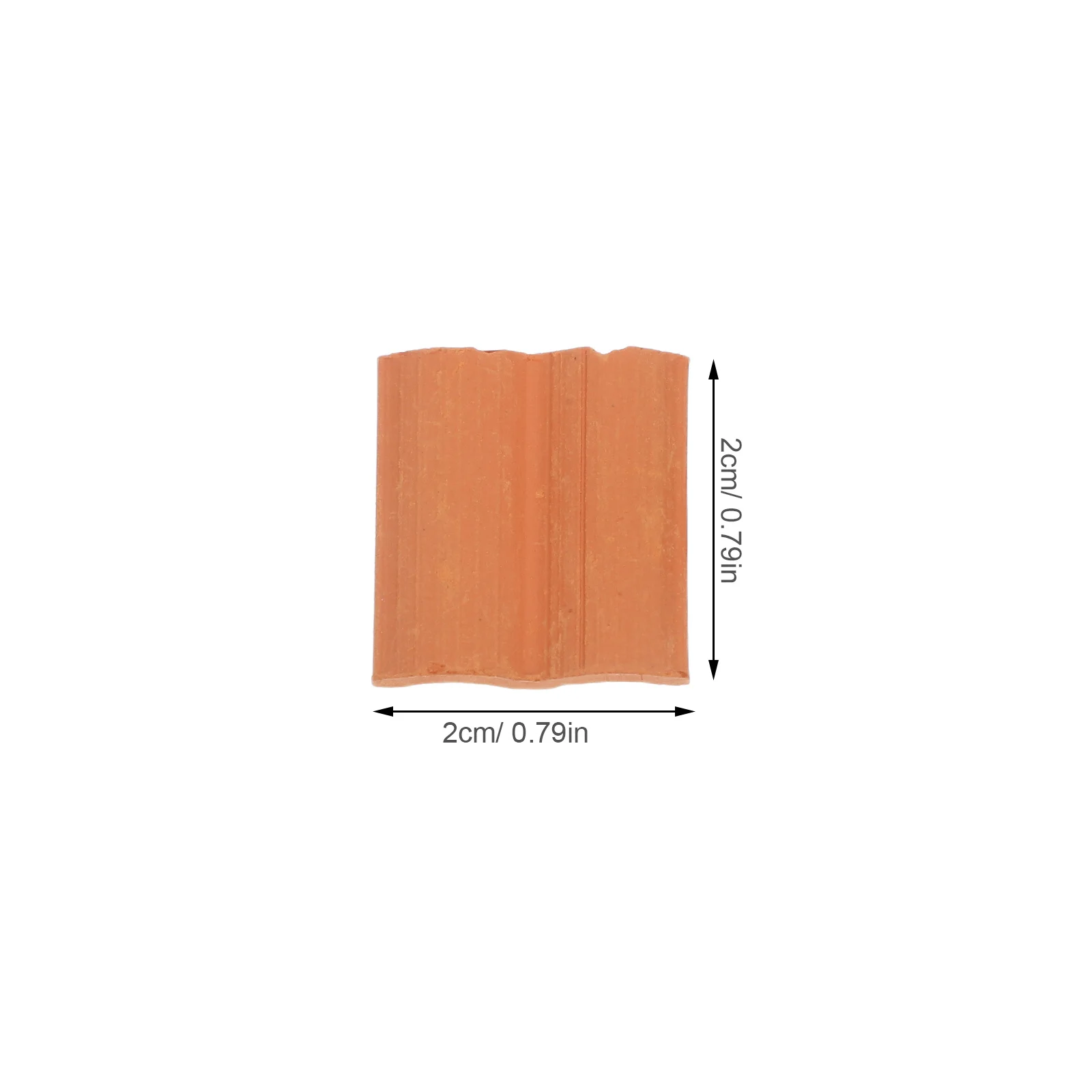 60Pcs Miniature Roof Tiles Realistic Simulation for DIY Dollhouse Micro Landscape Diorama Craft Architecture Building Decor Sand