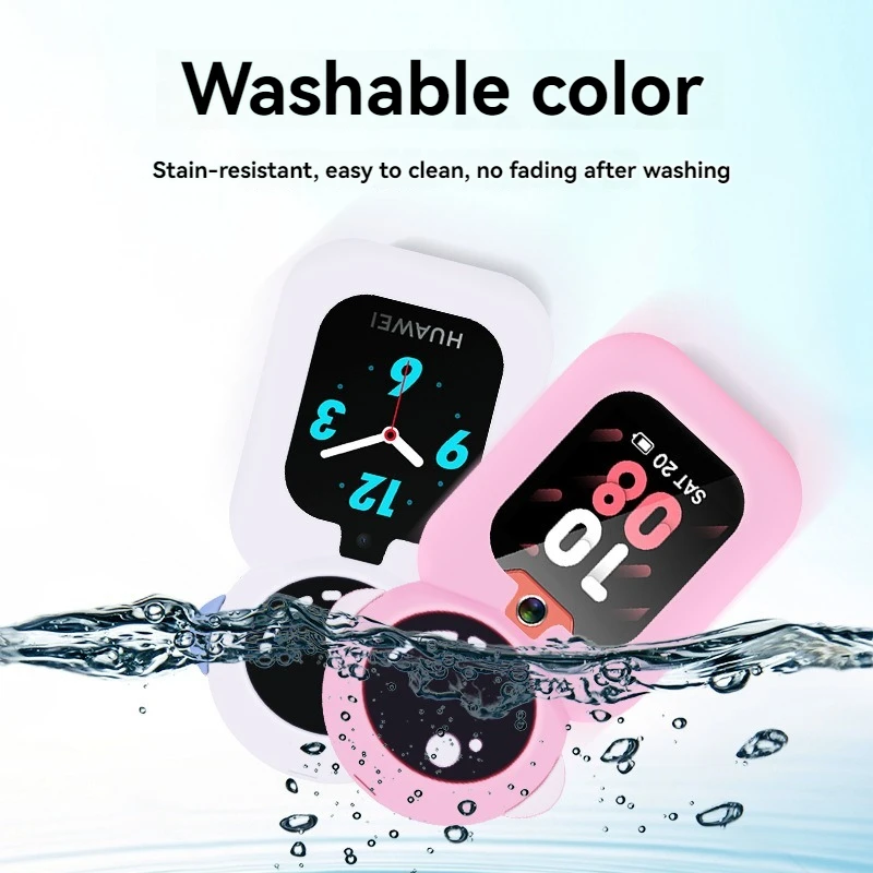 Watch Protective Case Sling Waterproof Suitable For Telephone Watches Children\'s Watch Silicone Sleeve Neck Hanging Safe Durable